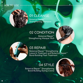 Aveda label close-up highlighting natural ingredients list