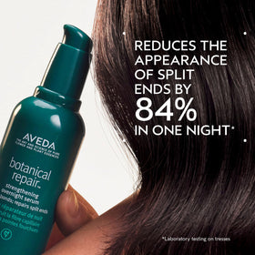 Aveda pump dispenser close-up for easy nighttime application and control