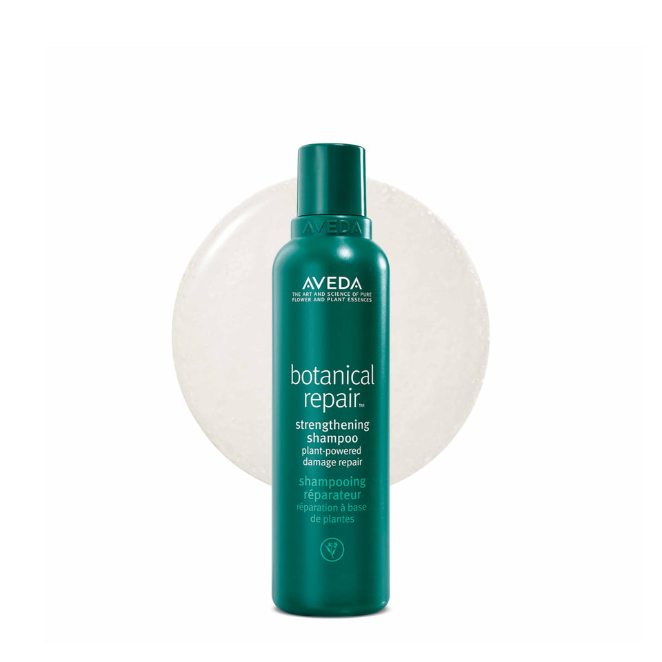 Aveda bottle front view showing product and repair benefit