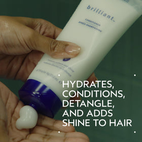 Aveda conditioner cap and dispenser detail demonstrating easy, controlled dispensing