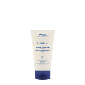 Aveda Brilliant front packaging showing jar and label, highlights natural styling