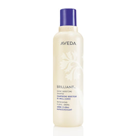 Aveda Brilliant front packaging showing bottle and product name for a clean look