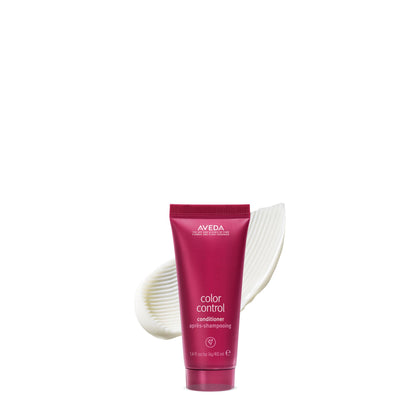 Aveda Color Control Conditioner front packaging shows product and travel size benefits