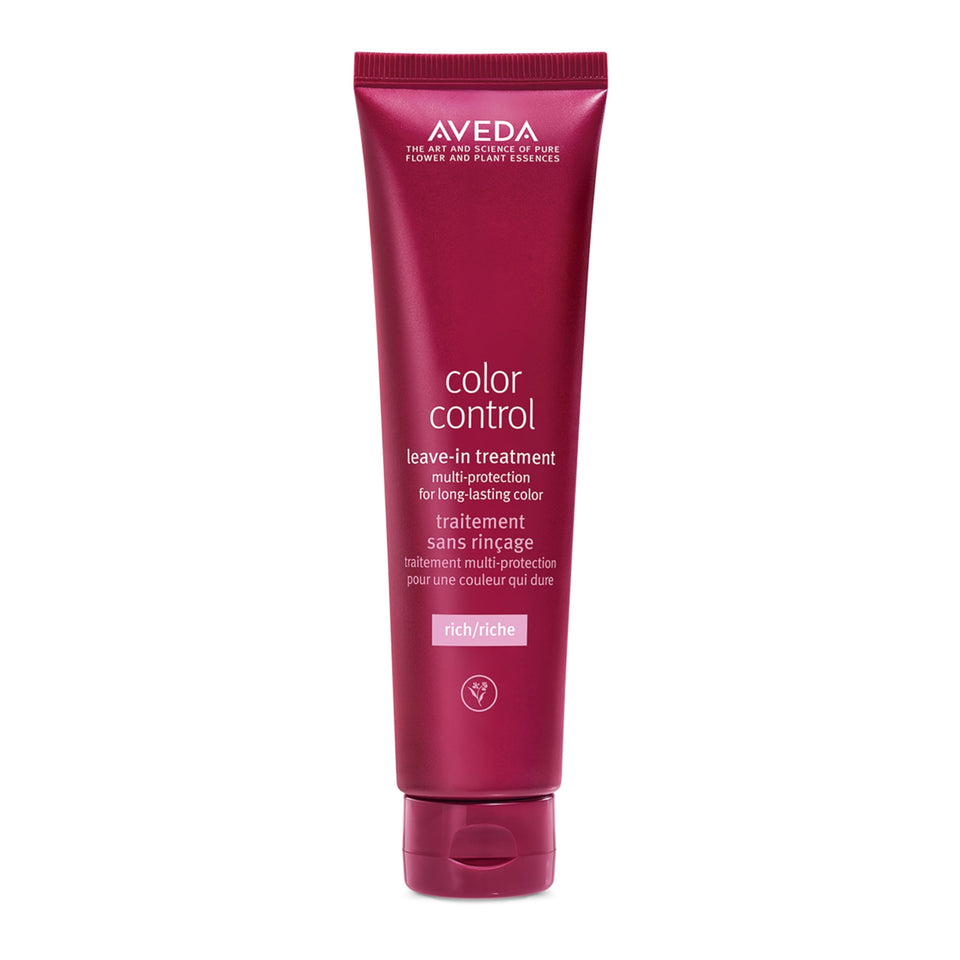 Aveda bottle front view showing product and preserving color