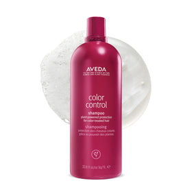 Aveda front bottle showing Color Control Light Shampoo and benefits