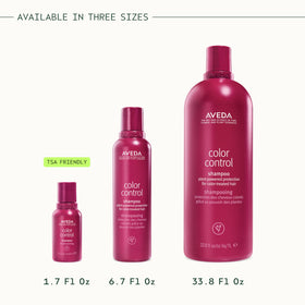 Aveda shampoo paired with Color Control Conditioner for complete care