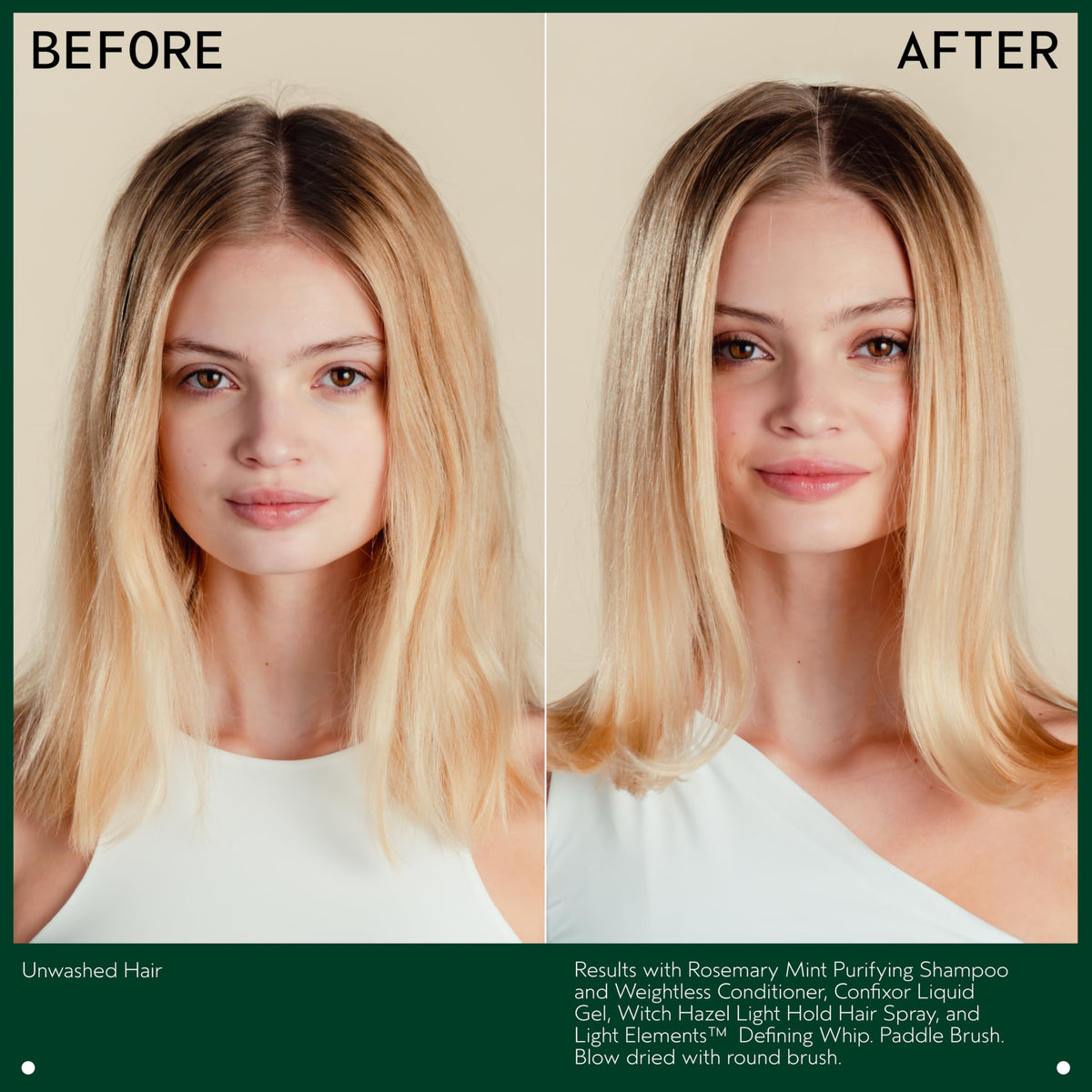 Hands applying Aveda Confixor demonstrating easy distribution and styling benefit