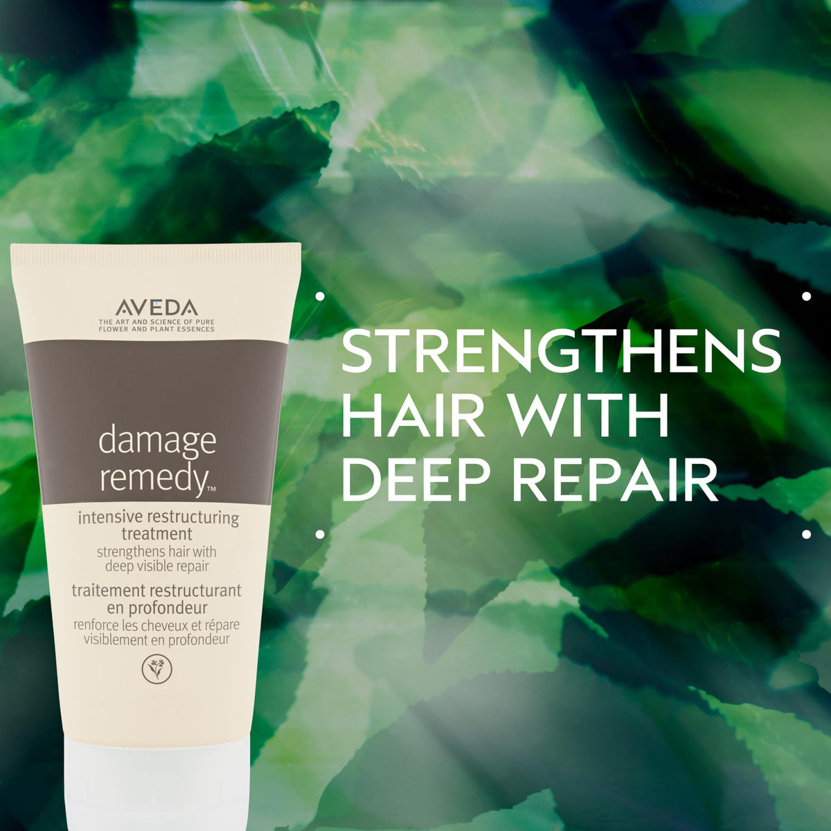 Aveda close-up texture of rich cream for deep hair repair