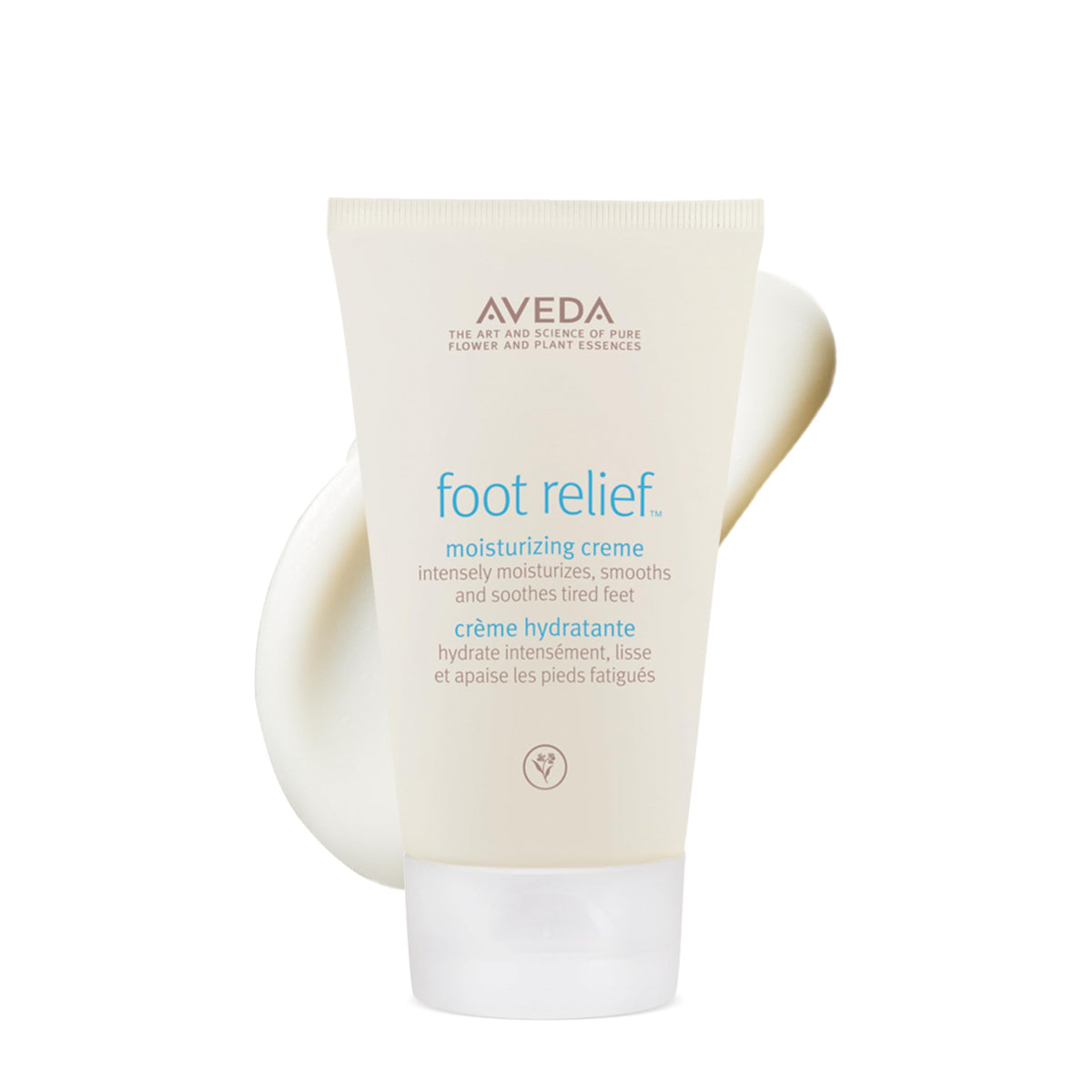 Aveda foot relief front packaging showing jar and labeling for quick identification and trust