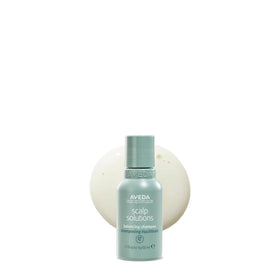 Aveda front bottle showing label and benefits