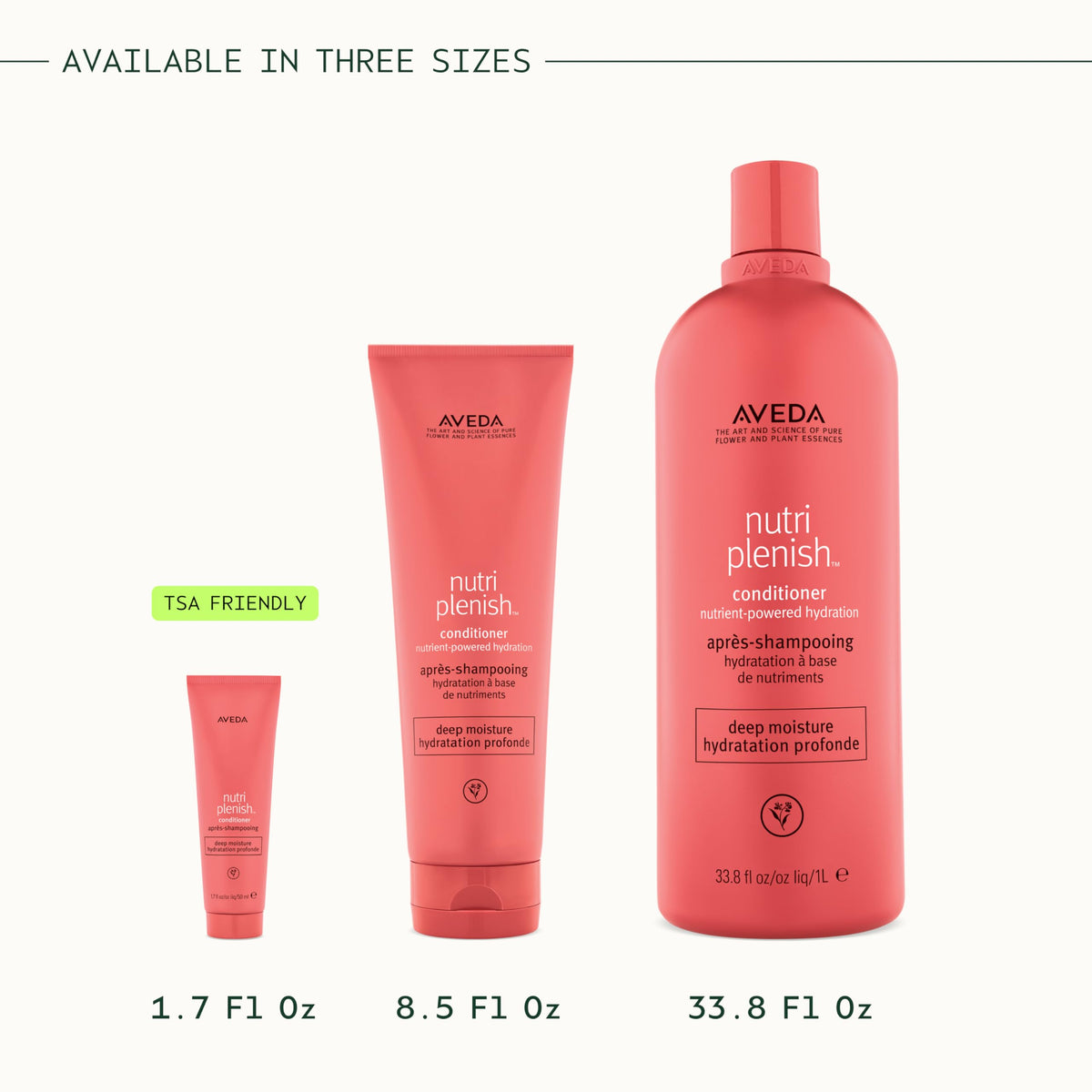 After-use hair showing smoother, shinier strands from Aveda Nutriplenish