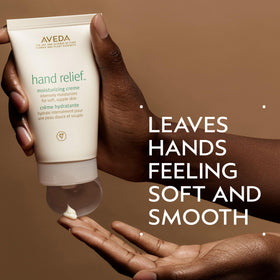 Aveda texture close-up showing rich creme consistency for deep hydration benefit