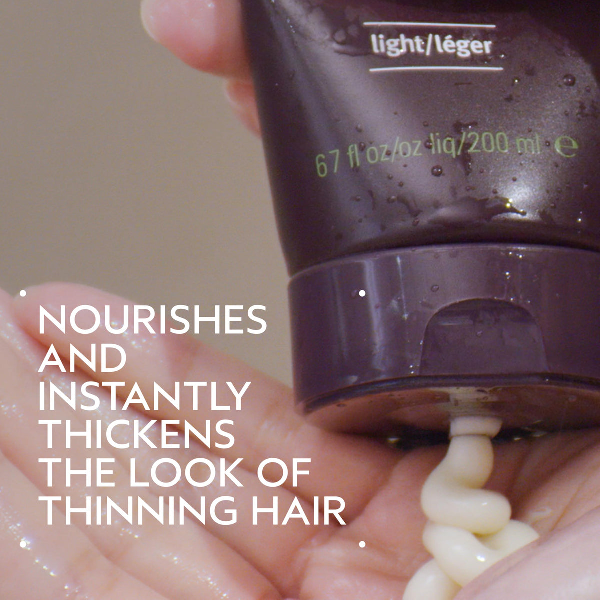 Aveda Invati pump closeup highlighting dispenser for controlled, mess-free application