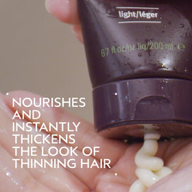 Aveda Invati pump closeup highlighting dispenser for controlled, mess-free application