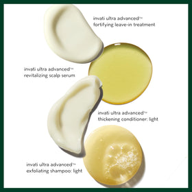 Aveda Invati Ultra Light fortifying leave-in spray being applied providing heat and breakage protection