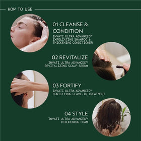 Aveda Invati Ultra Rich bottle held in hand illustrating true-to-size benefit