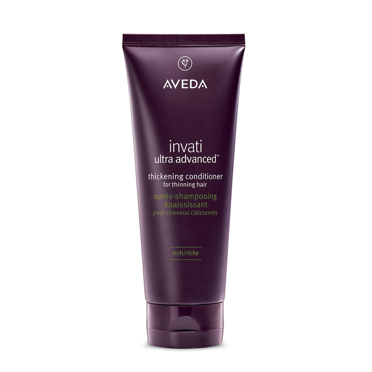Aveda Invati Ultra Rich front packaging showing conditioner benefits