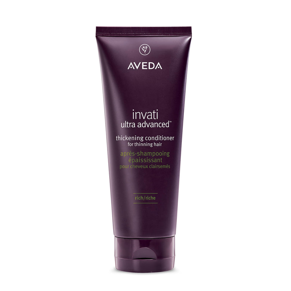 Aveda Invati Ultra Rich front packaging showing conditioner benefits