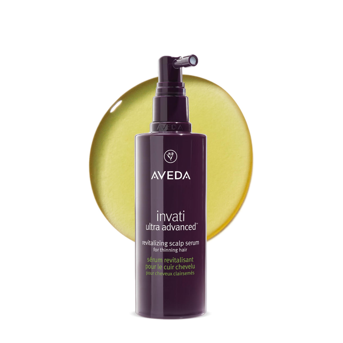 Aveda Invati Ultra front packaging showing bottle and label, promotes targeted scalp care