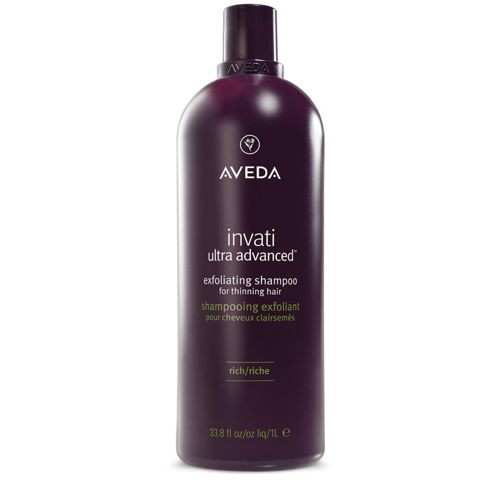Aveda Invati Ultra Rich bottle front view showing product benefit