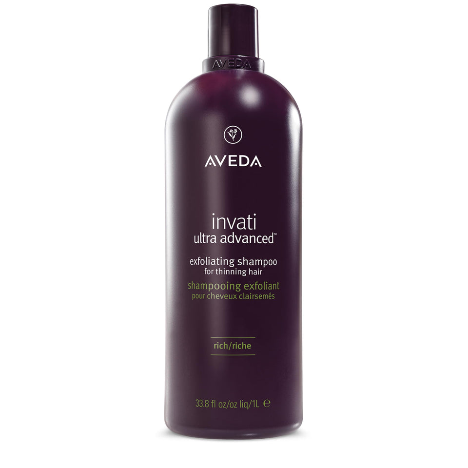 Aveda Invati Ultra Rich bottle front view showing product benefit