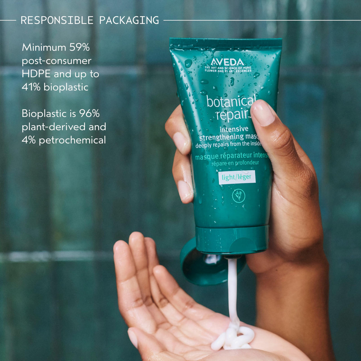 Aveda open jar interior showing rich formula ready for immediate deep conditioning