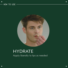 Aveda Lip Saver applied outdoors in lifestyle scene demonstrating everyday moisturizing protection