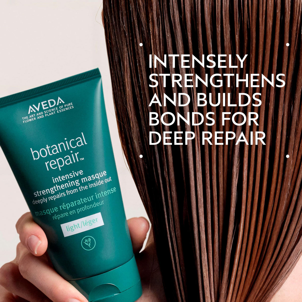 Aveda masque light creamy texture close-up illustrating smooth slip