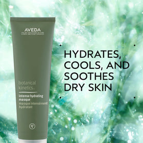 Aveda masque texture closeup gel highlighting cooling, lightweight hydration benefit