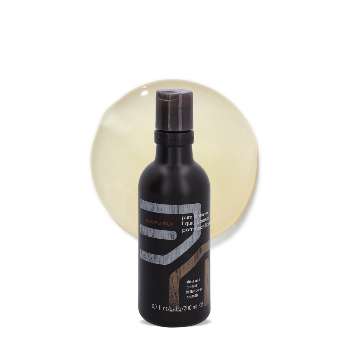 Aveda front bottle view showing product and medium hold benefits