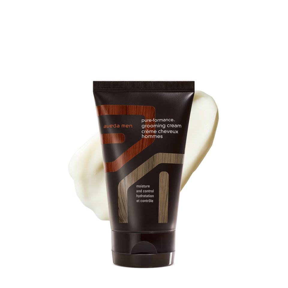 Aveda front packaging showing product and label for clear identification and trust