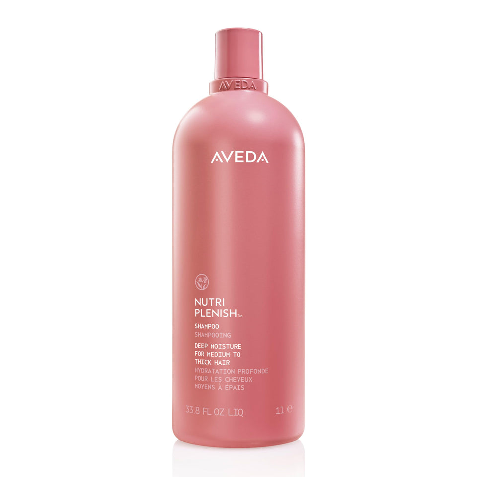 Aveda Nutriplenish front bottle shows product and rich hydration benefit