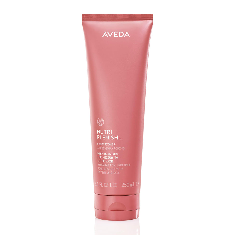 Aveda Nutriplenish front jar showing rich formula and packaging benefits