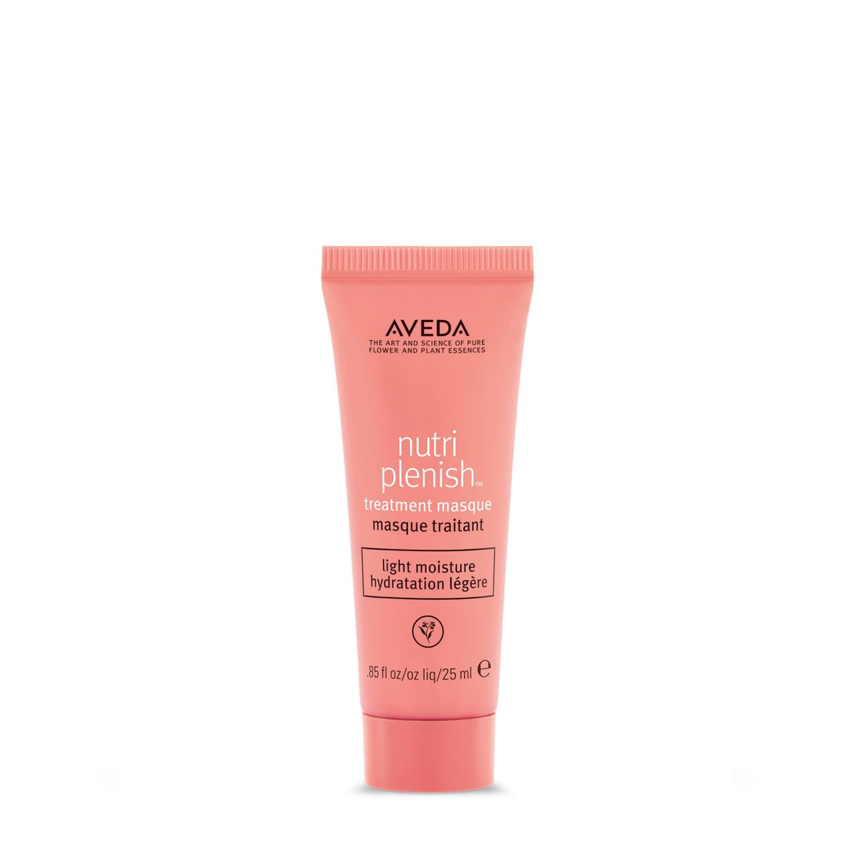 Aveda Nutriplenish masque front packaging shows nourishing treatment benefits