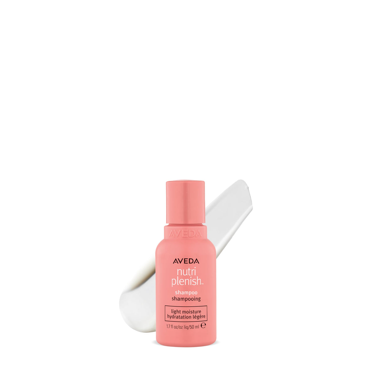 Aveda bottle front view showing clean packaging and gentle formula benefit