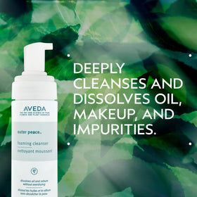 Aveda Outer Peace pump dispensing foam for easy application