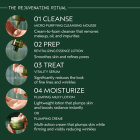 Aveda applying cream on hand to show quick absorption and visible plumpness