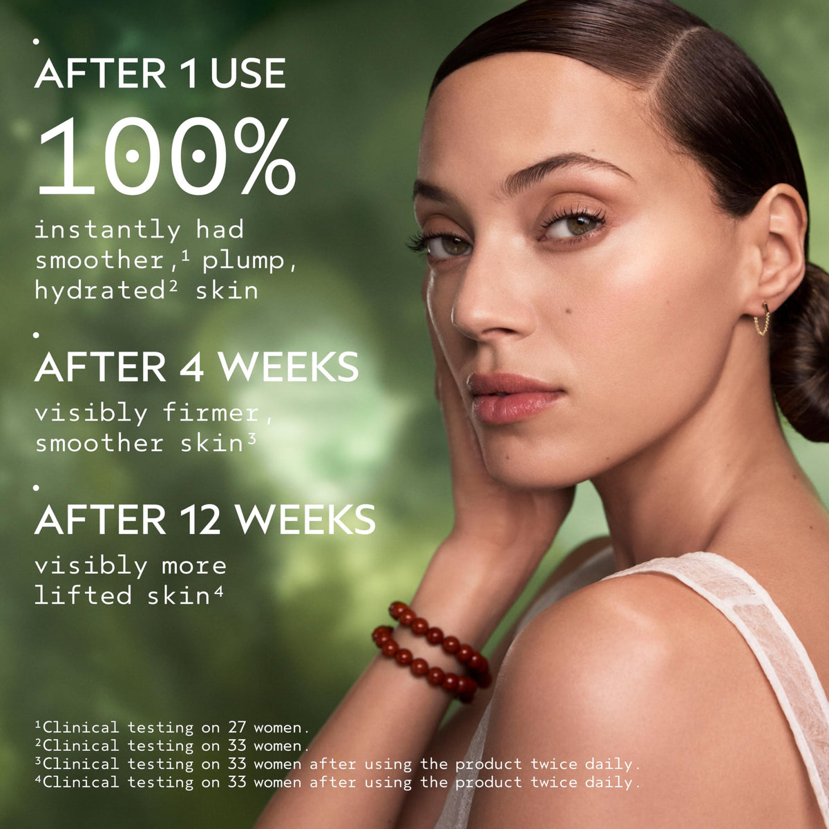 Aveda cream texture swipe illustrating rich hydration and smooth spreadability