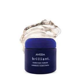 Aveda jar front view showing label and compact packaging for easy storage