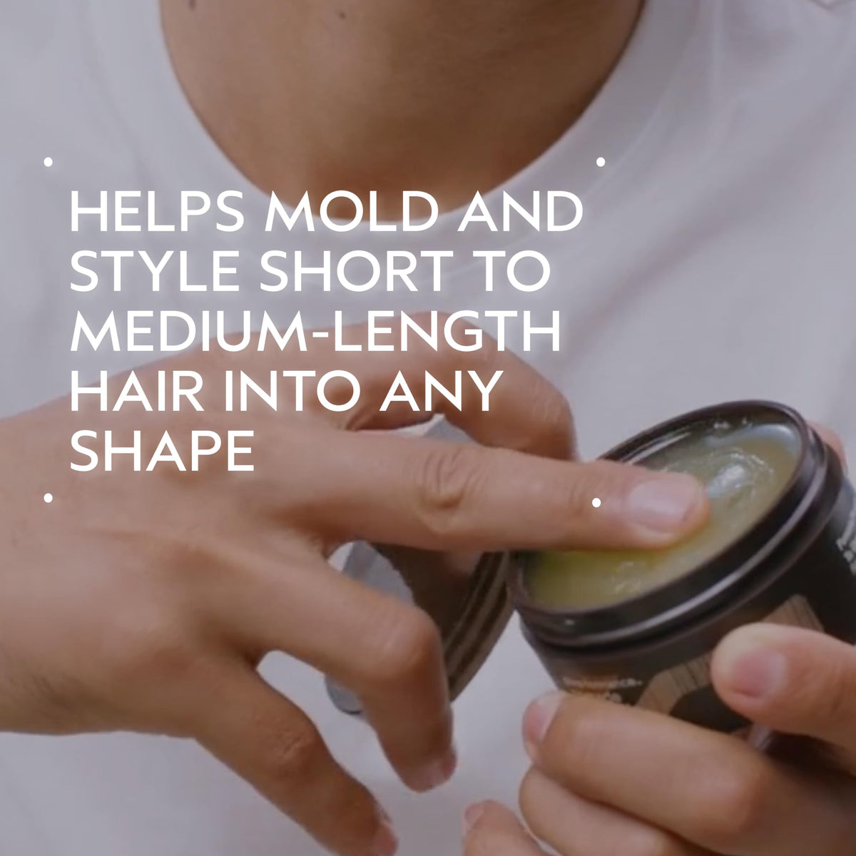 Aveda pomade open jar texture close-up showing smooth, non-greasy consistency