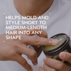Aveda pomade open jar texture close-up showing smooth, non-greasy consistency