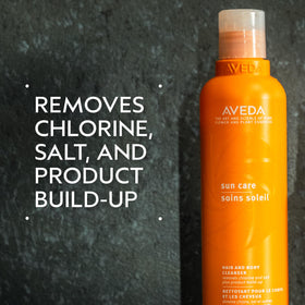 Aveda pump dispenser close-up for easy application and control