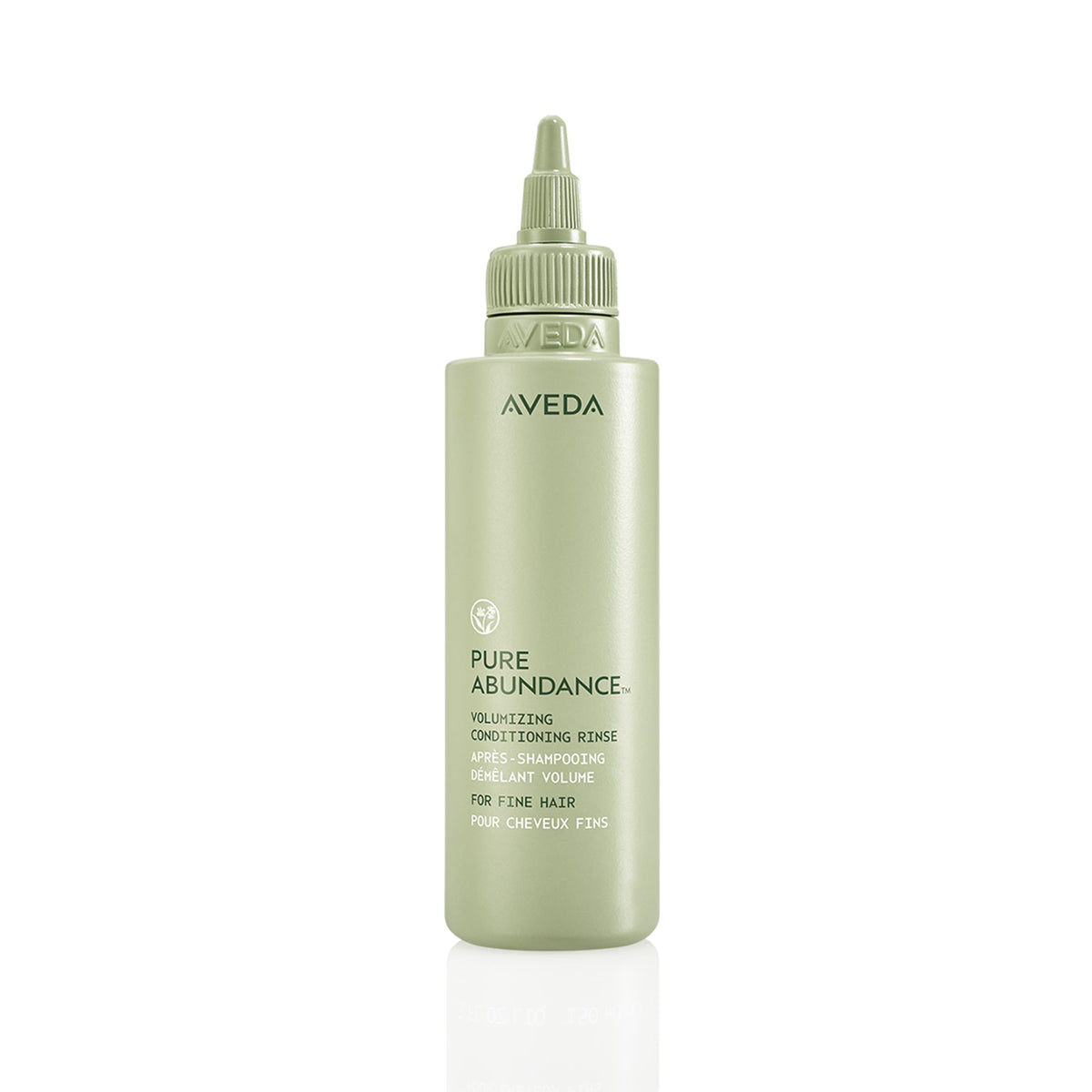 Aveda Pure Abundance front packaging showing product and size, conveys clean volumizing benefits