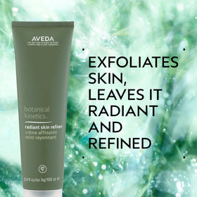 Aveda Radiant Skin Refiner texture closeup reveals creamy exfoliant benefit