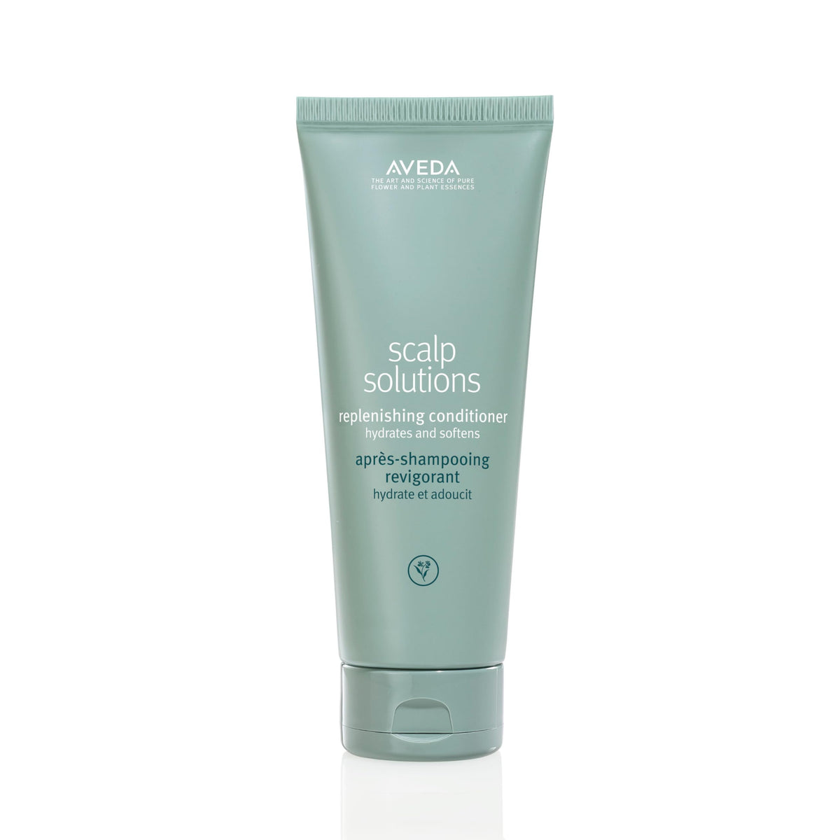 Aveda bottle front view showing clean packaging and product name benefits
