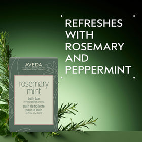 Close-up of Aveda bar texture highlighting creamy lather formation benefit