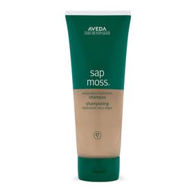 Aveda sap moss front packaging showing bottle and label benefits
