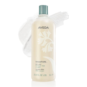 Aveda Shampure front bottle showing clean packaging and calming scent benefit