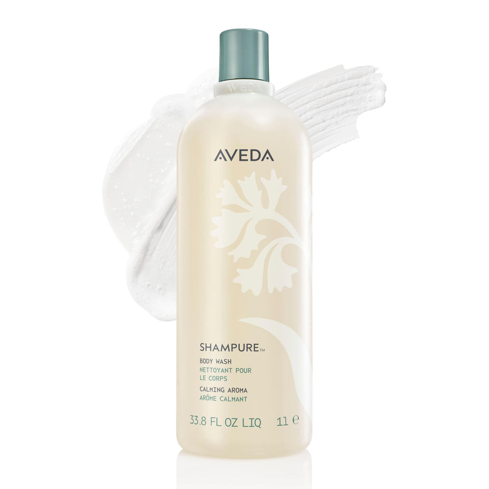 Aveda Shampure front bottle showing clean packaging and calming scent benefit