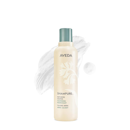 Aveda Shampure front bottle showing product and calming aroma benefit